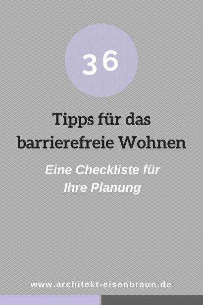 Barrierefrei Wohnen: Unsere Checkliste Mit 36 Tipps Für Ihre Planung