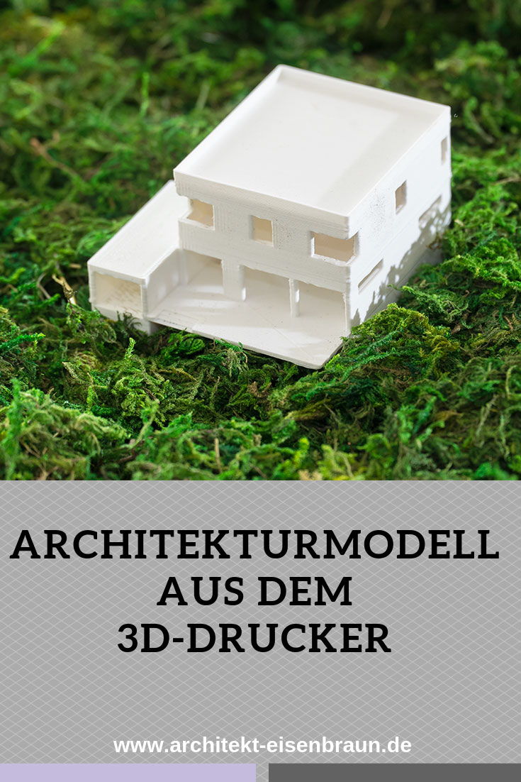 Ein Architekturmodell aus dem 3D-Drucker