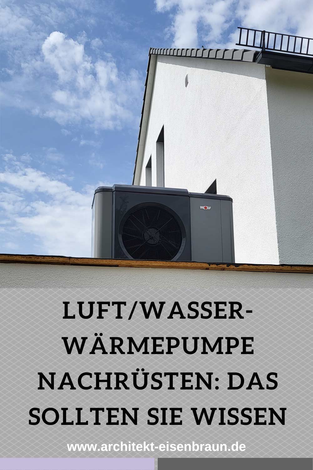 Das sollten Sie wissen, wenn Sie eine Luft/Wasser-Wärmepumpe nachrüsten möchten.