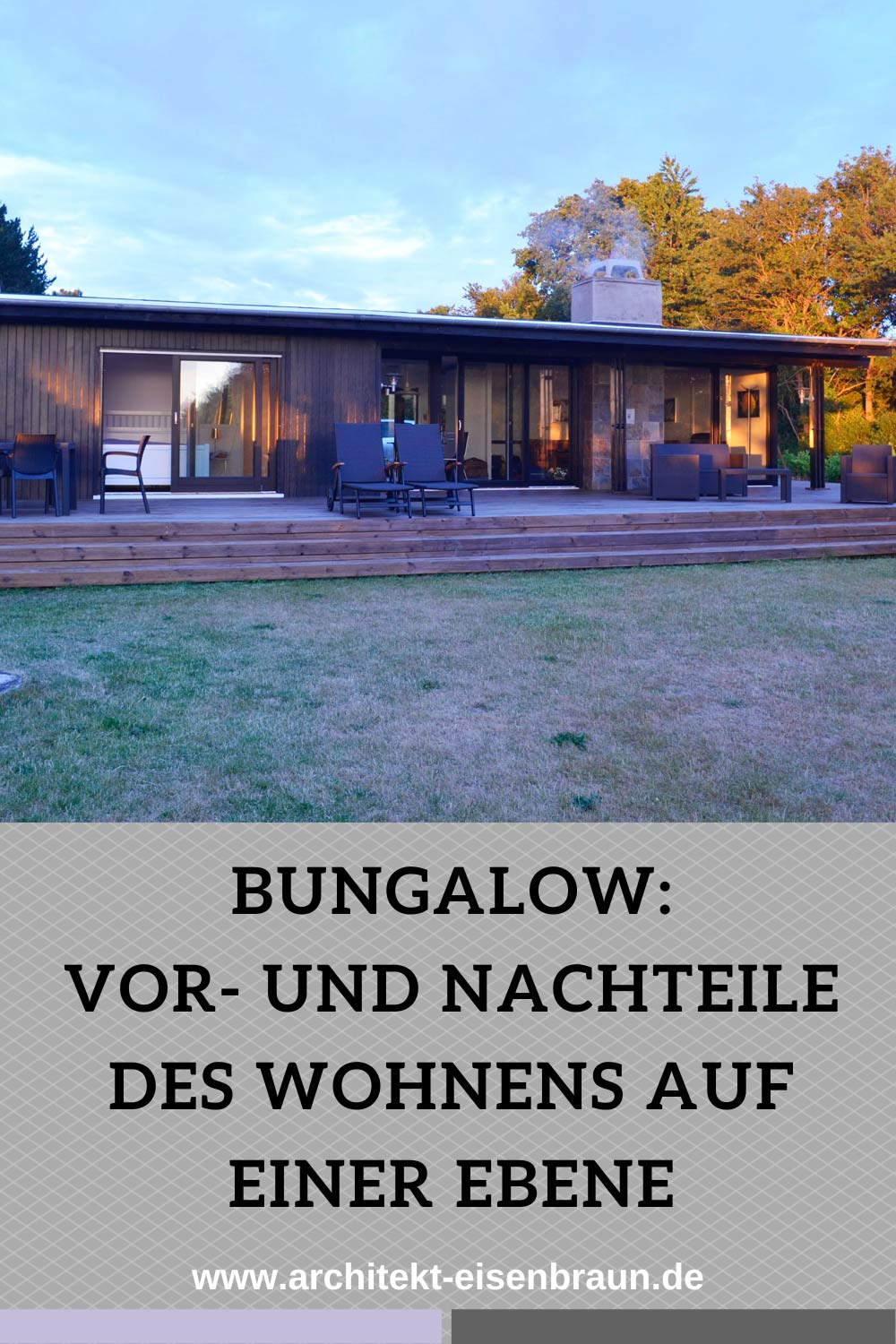 Wohnen in einem Bungalow: Das sind Vor- und Nachteile.